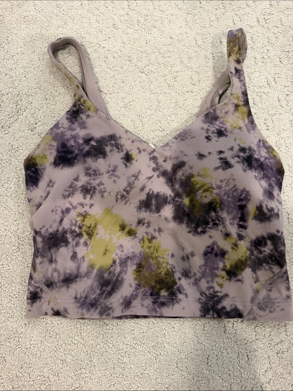 Lululemon Size 4 Align Tie-Dye V-Neck Crop Tank Top